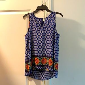 Patterned blouse top